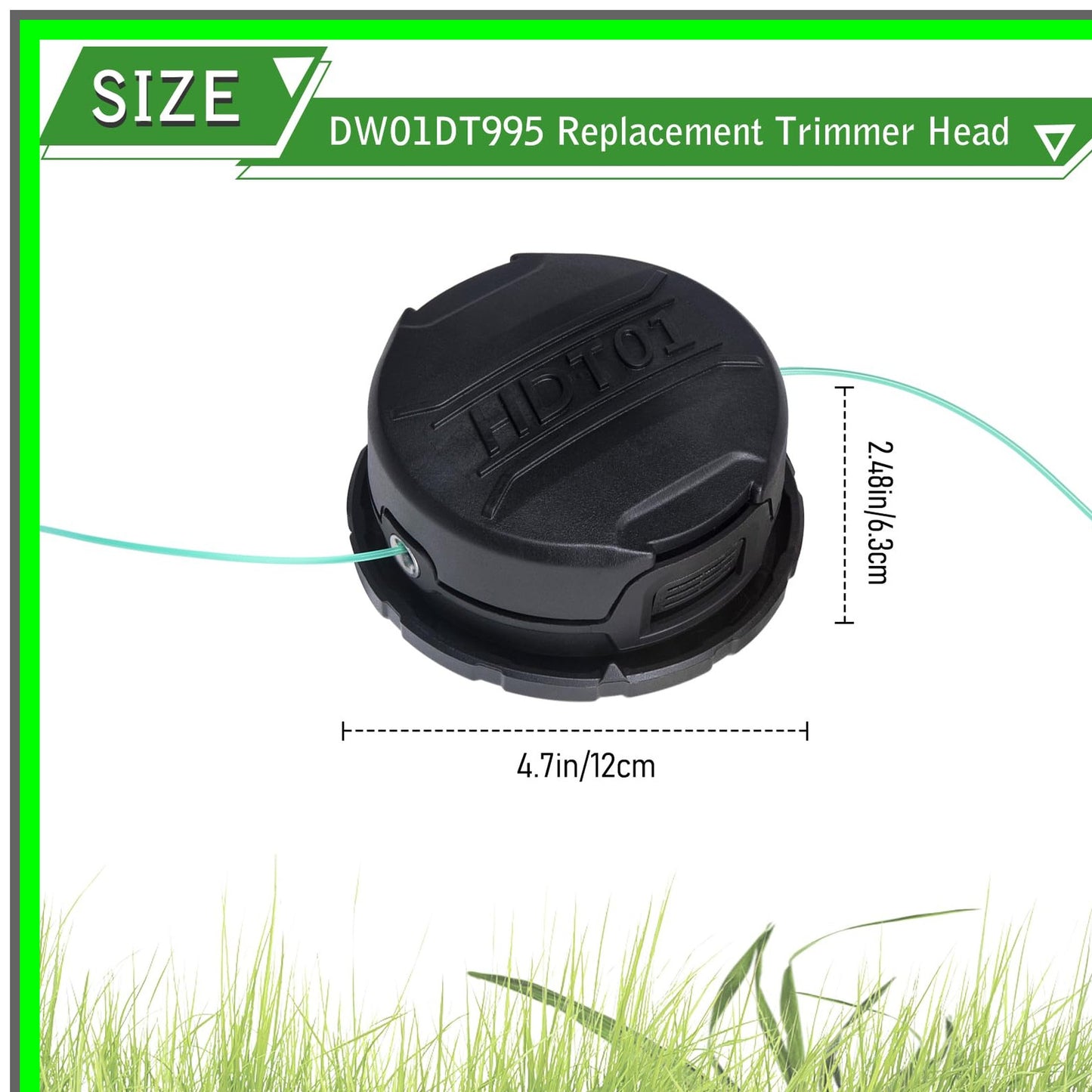 Efficient Trimmer Head Replacement for DCST920 Series with 20Ft String Spool