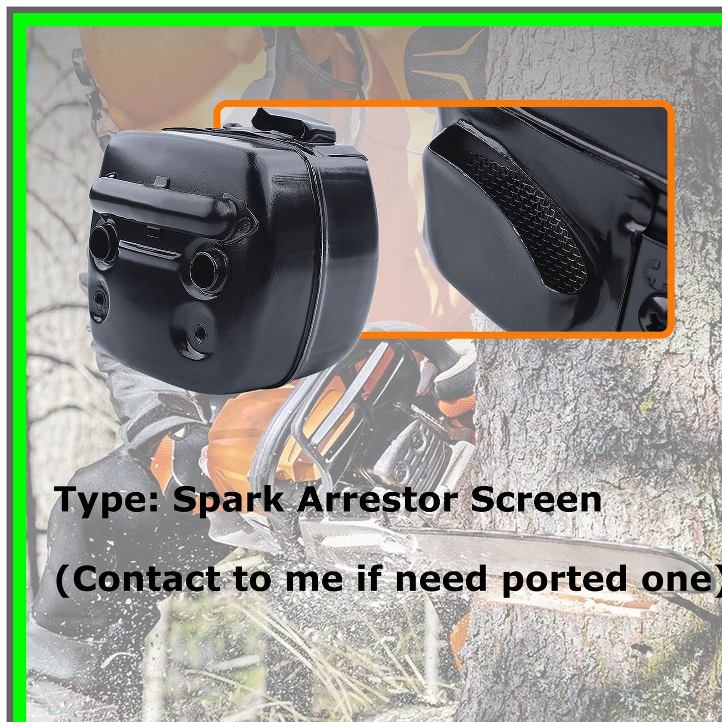 Chainsaw Muffler Exhaust Bracket Gasket Bolt Kit for Husqvarna Jonsered