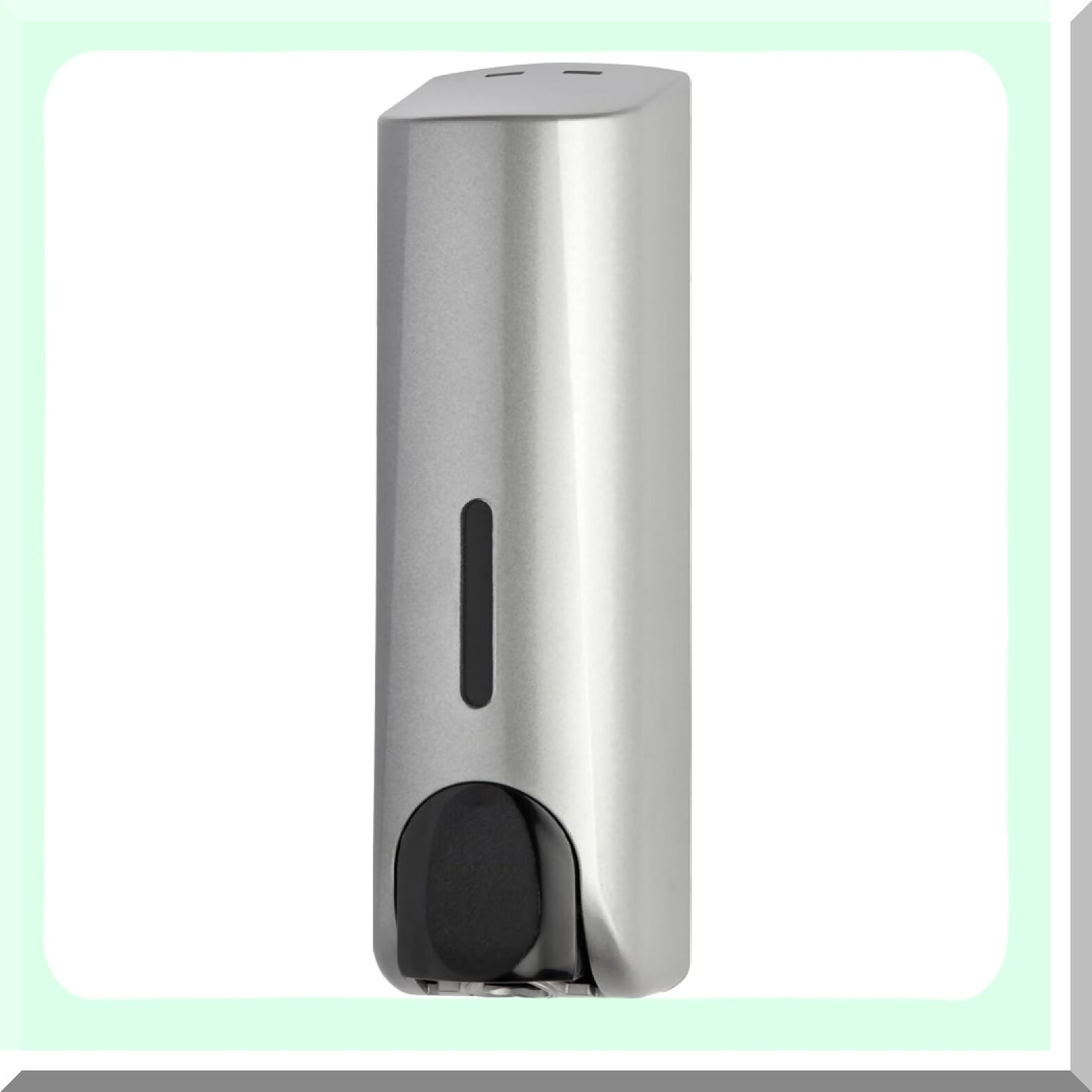 Single Wall Mounted Shampoo Dispenser with 350ml Refillable Bottle