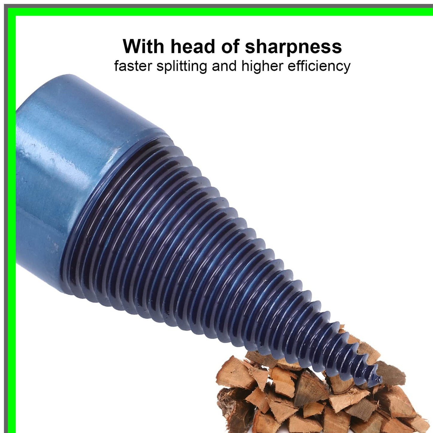 Blue-Plated Hex Shank Wood Splitter Drill Bit for Tree Stump Removal