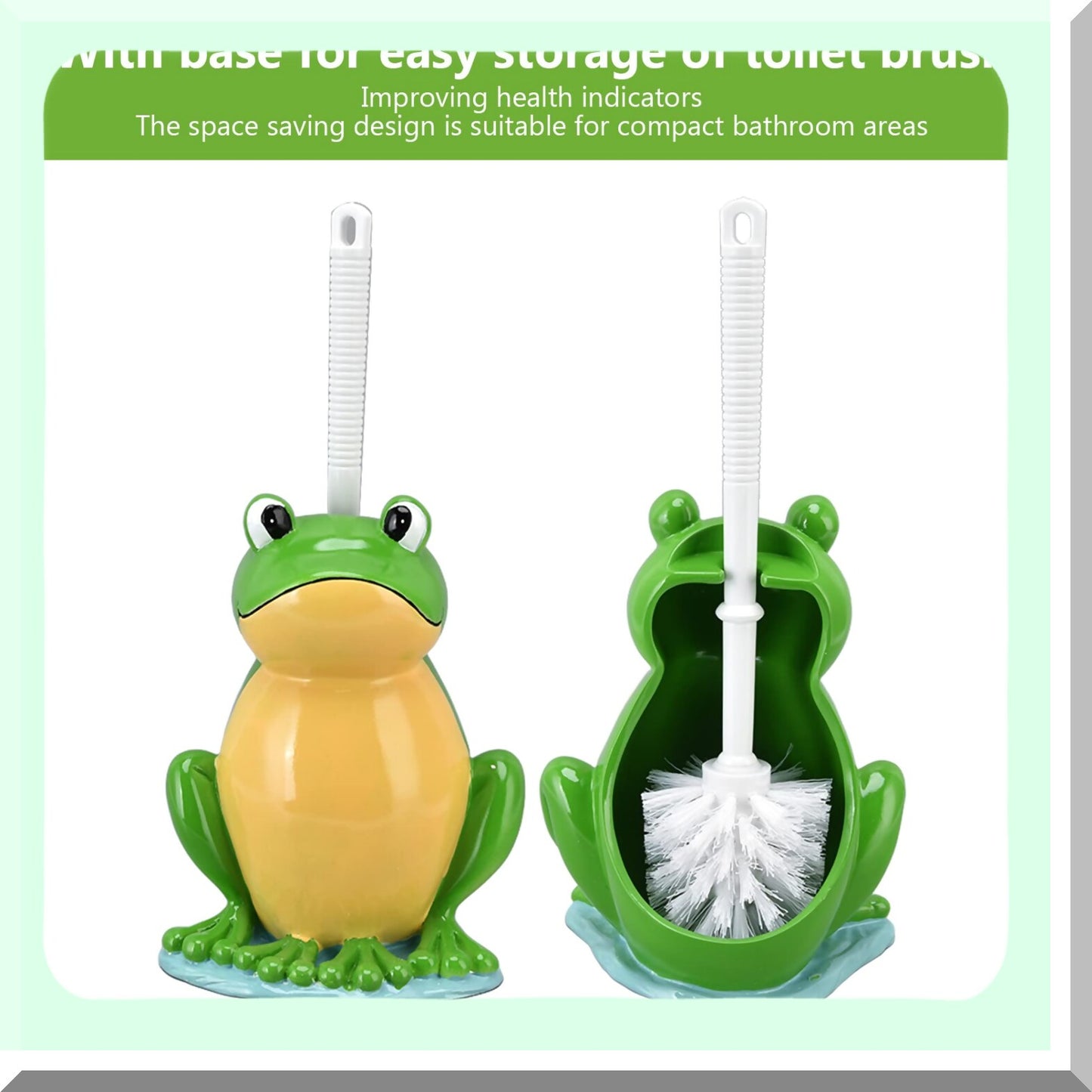 Frog Shape Tet Brush and Holder Set