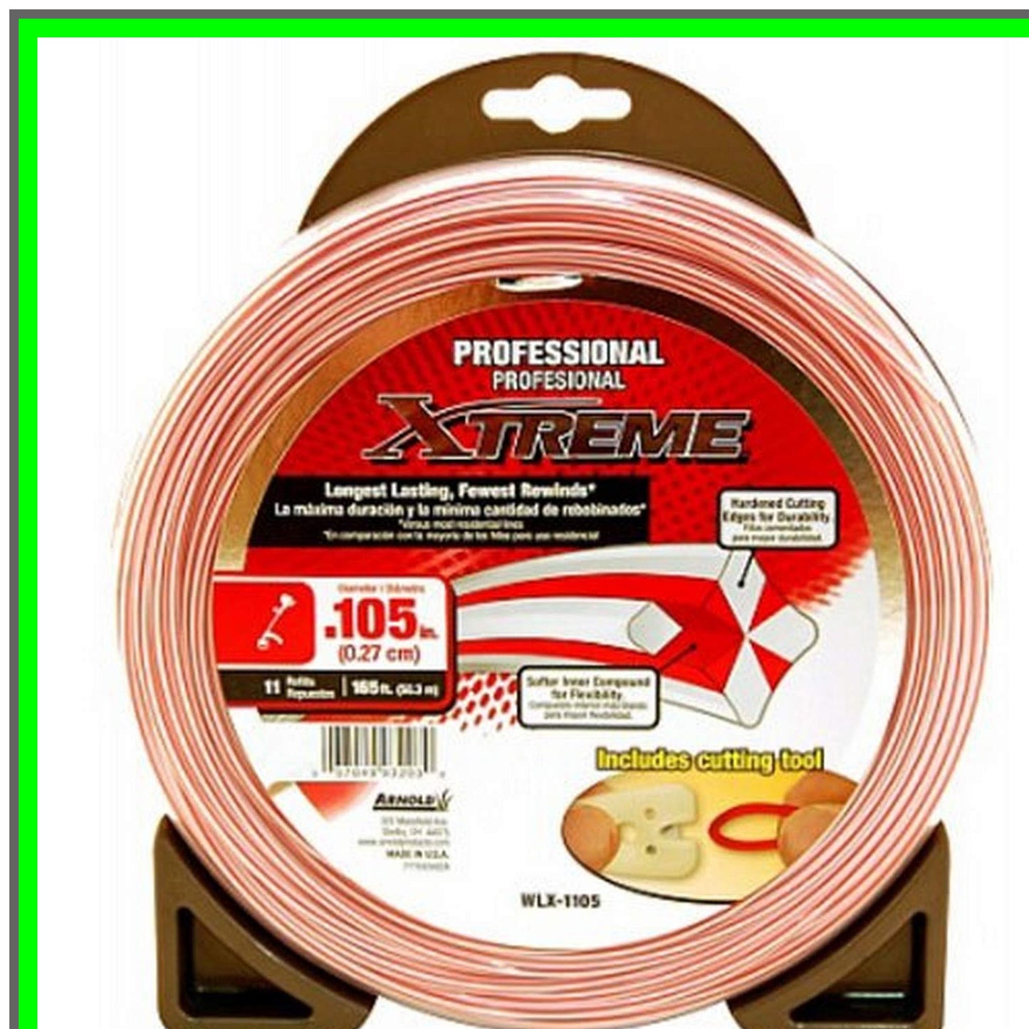 Xtreme 105-Inch Heavy-Duty String Trimmer Line for Professional Use