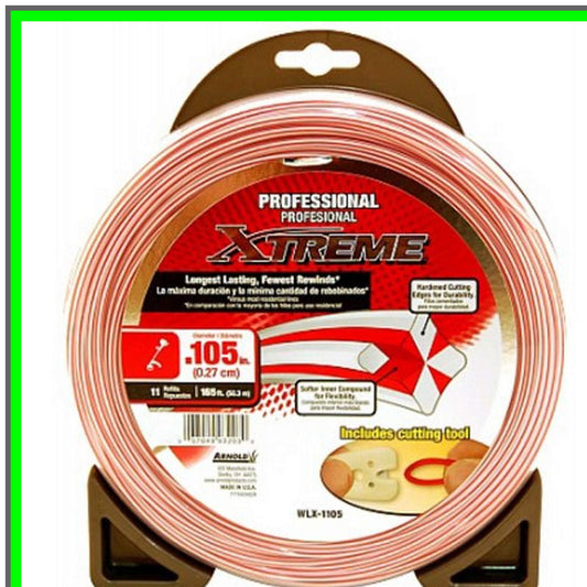 Xtreme 105-Inch Heavy-Duty String Trimmer Line for Professional Use