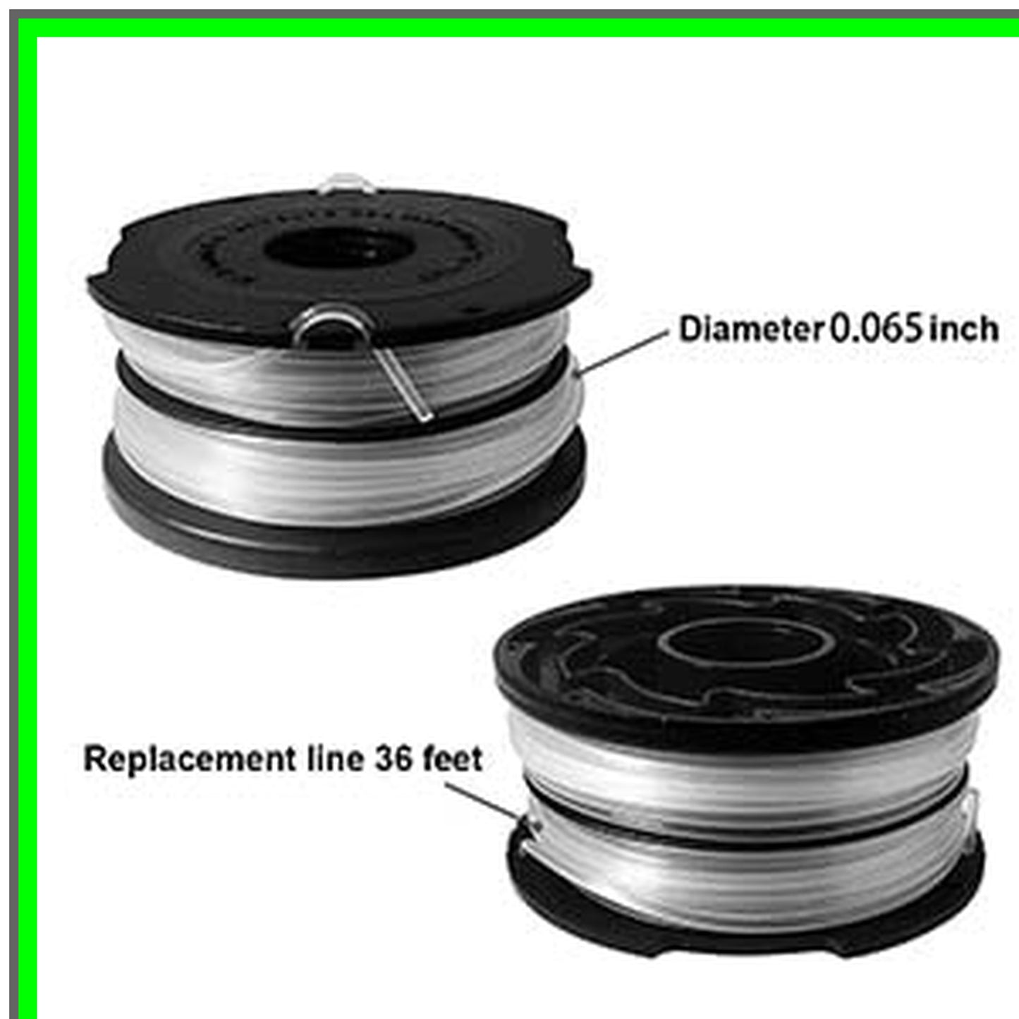 Effortless Trimming Spools for Black and Decker Auto-Feed Edgers 36ft