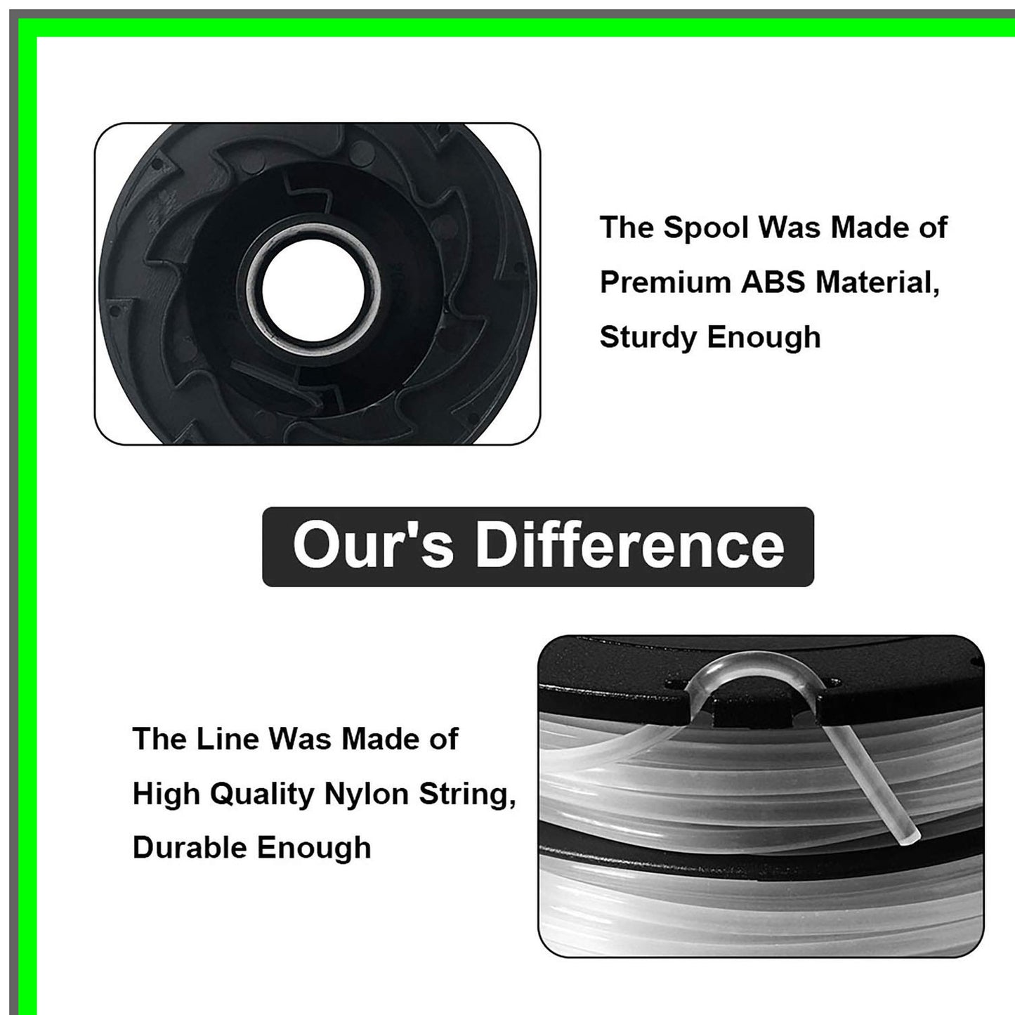 Effortless Trimming Spools for Black and Decker Auto-Feed Edgers 36ft