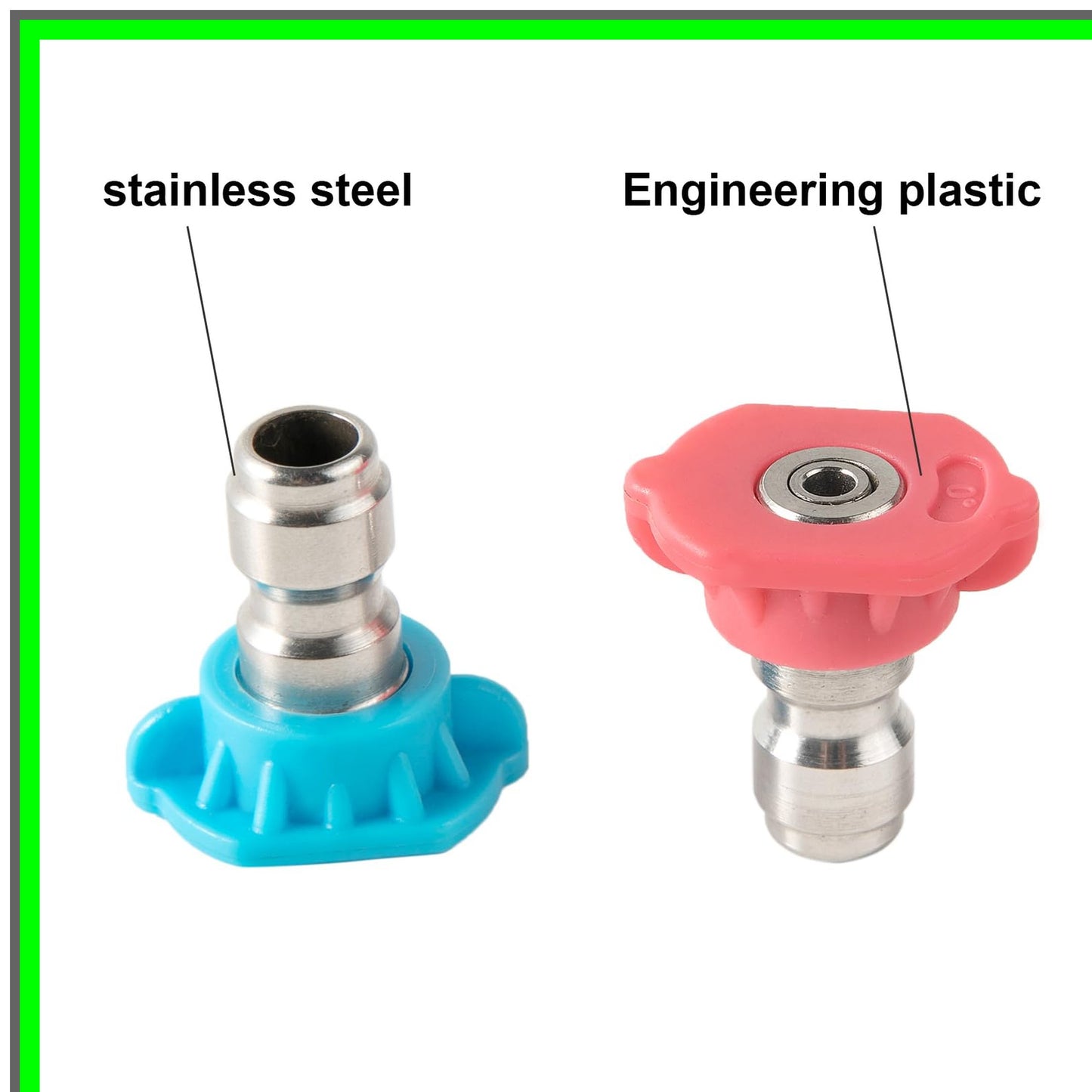 High-Performance Pressure Washer Nozzle Kit for Soap and Rinse 4000PSI