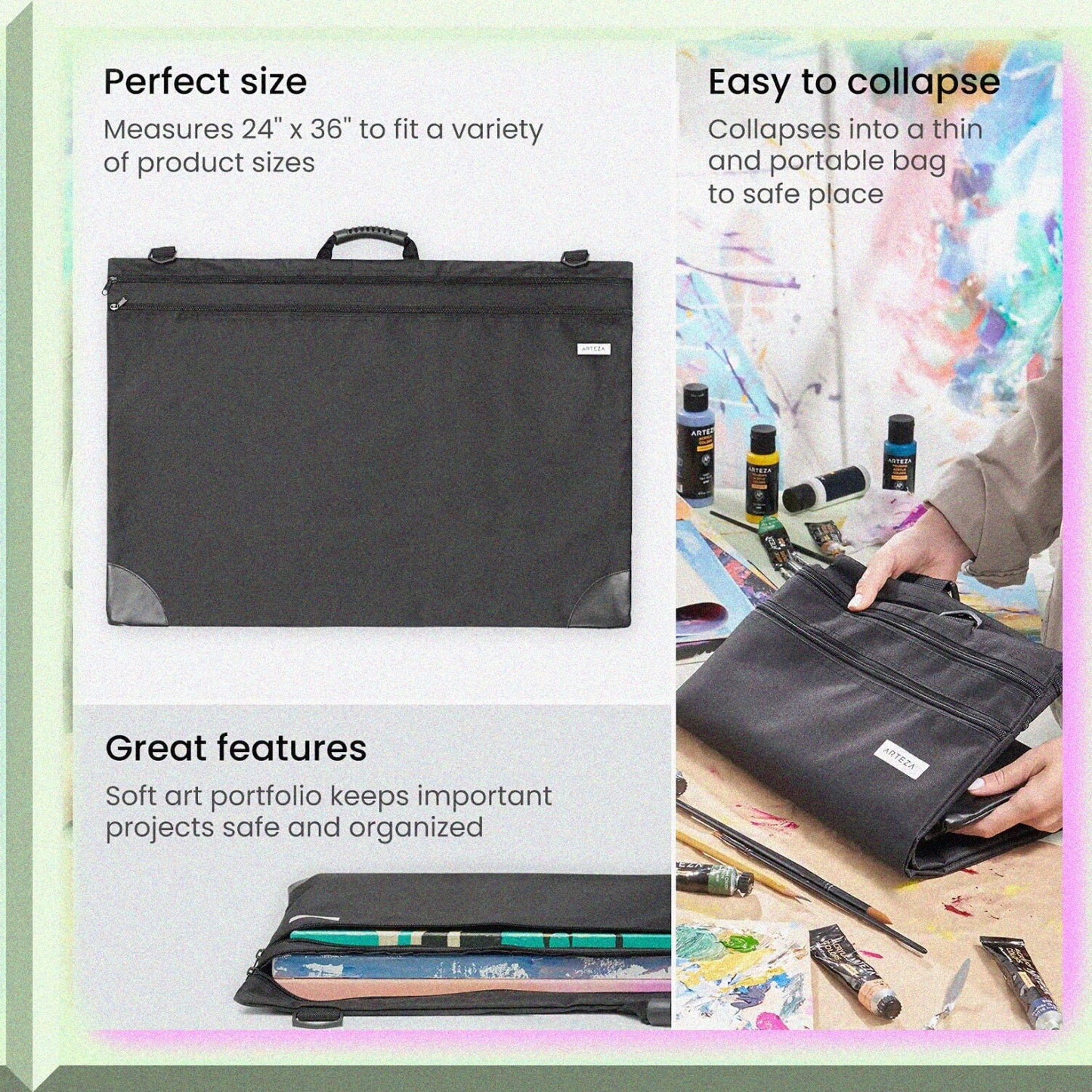 Art Portfolio Case 24 x 36 inches Black
