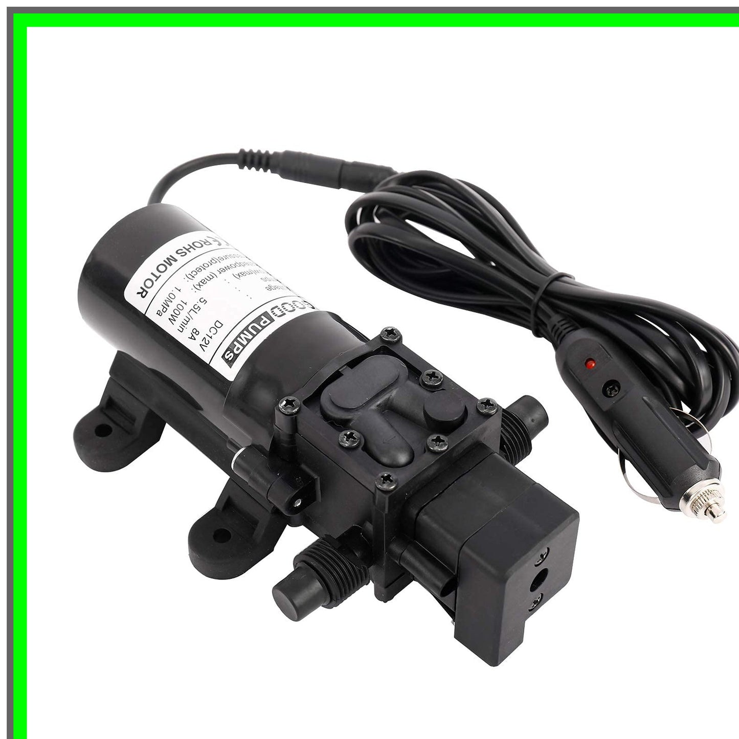 High Pressure 12V Portable Washdown Pump for Quick Car Cleaning
