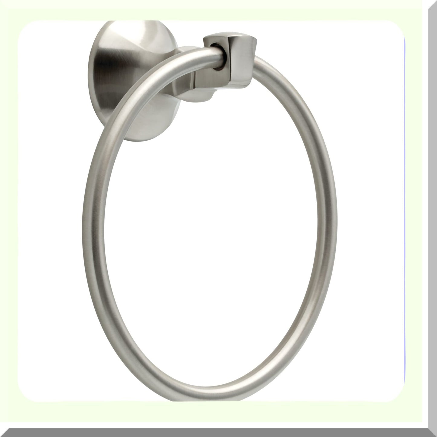 Mandara Wall Mounted Towel Ring SpotShield Brushed Nickel