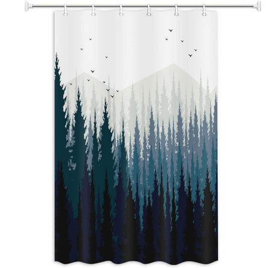 Stall Shower Curtain Fabric 36x72 Inch with Hooks