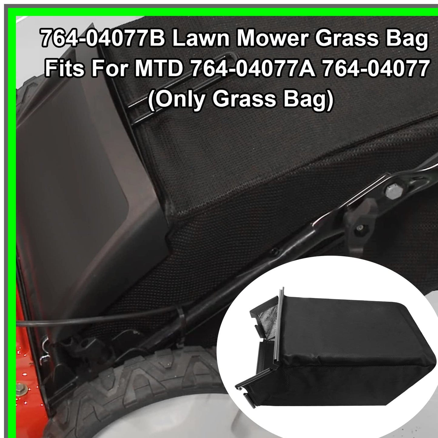 MTD 21" Push Lawn Mower Grass Collection Bag Replacement 764-04077B