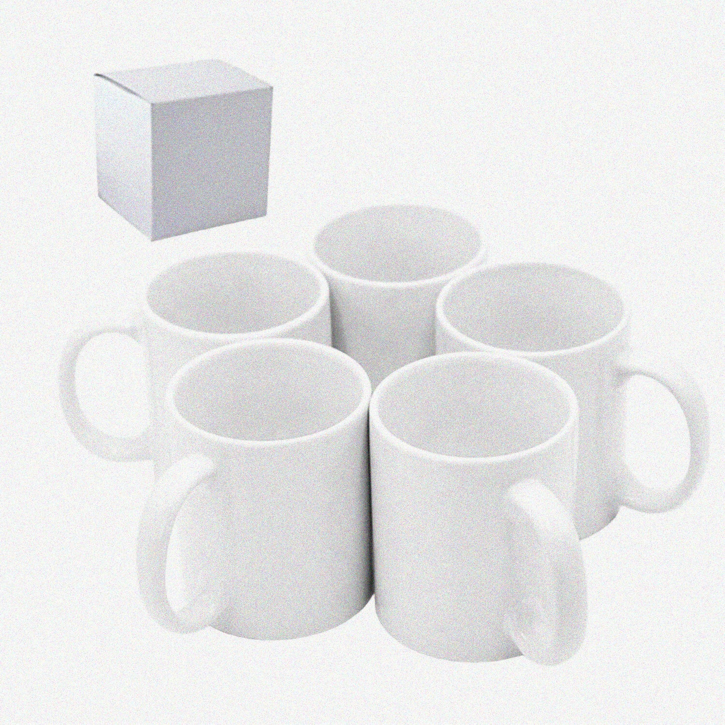 11oz White Ceramic Coffee Mugs Bulk Pack of 36