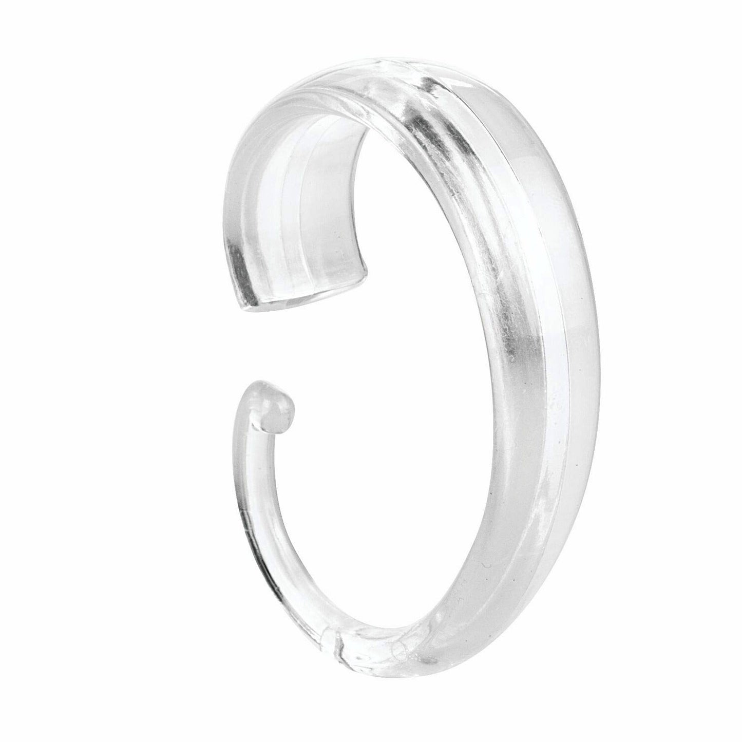 Plastic Shower Curtain C Hooks Set of 12