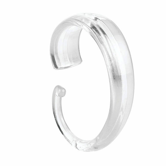 Plastic Shower Curtain C Hooks Set of 12