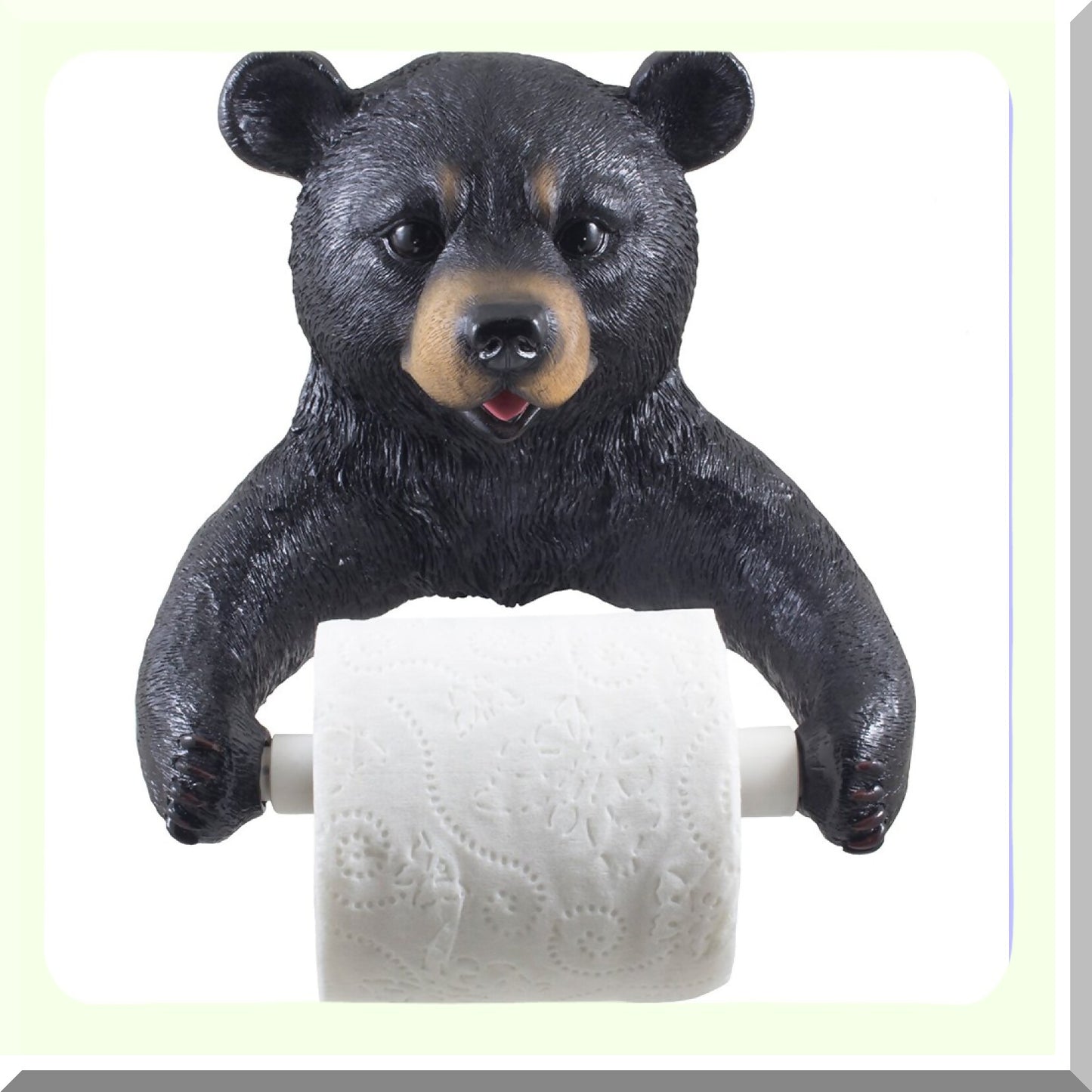 Black Bear Bathroom Toilet Paper Holder