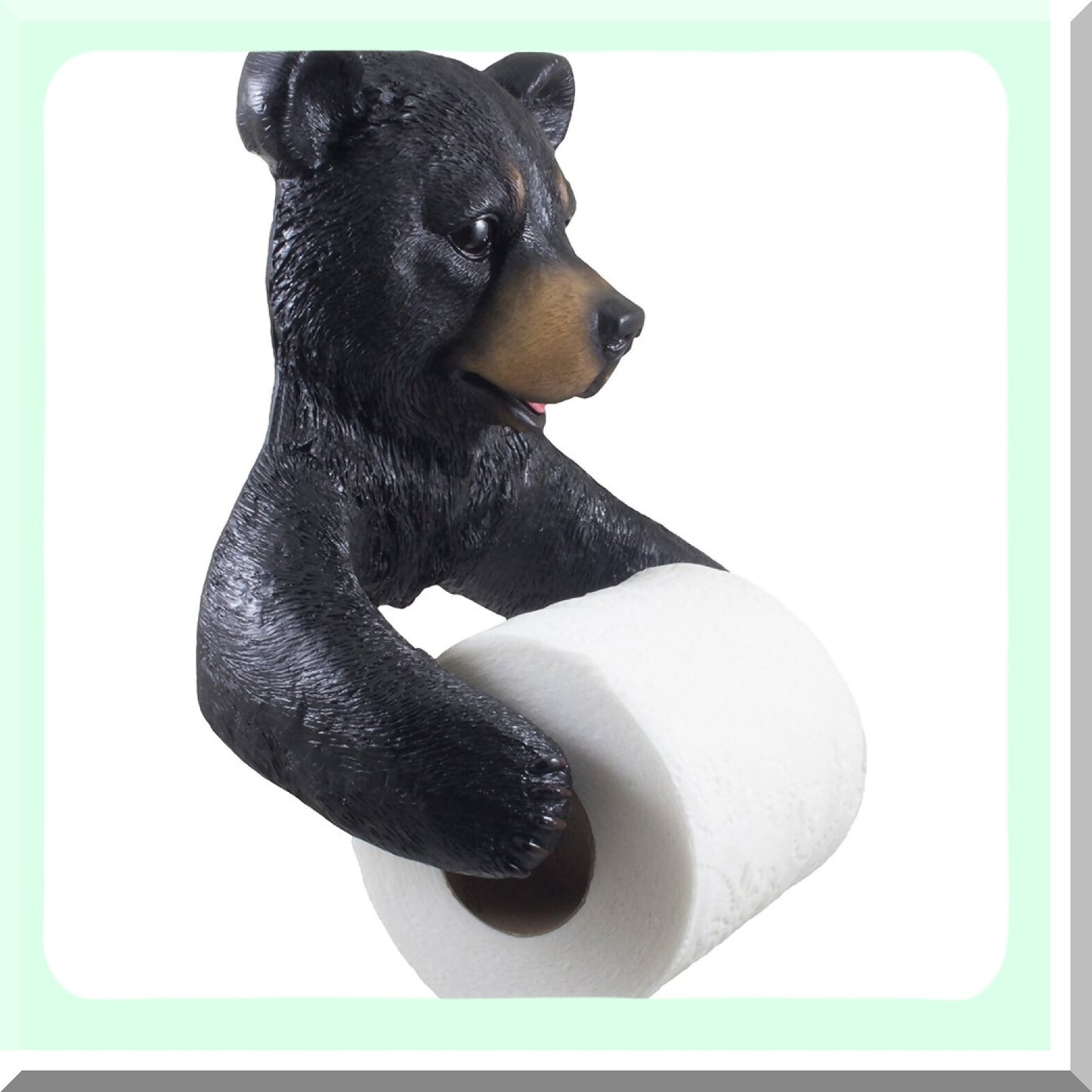 Black Bear Bathroom Toilet Paper Holder