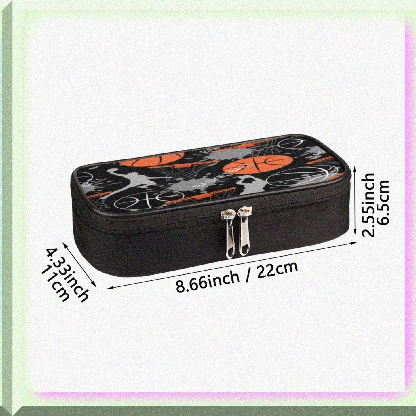 Basketball Pencil Case Large Capacity Stationery Organizer