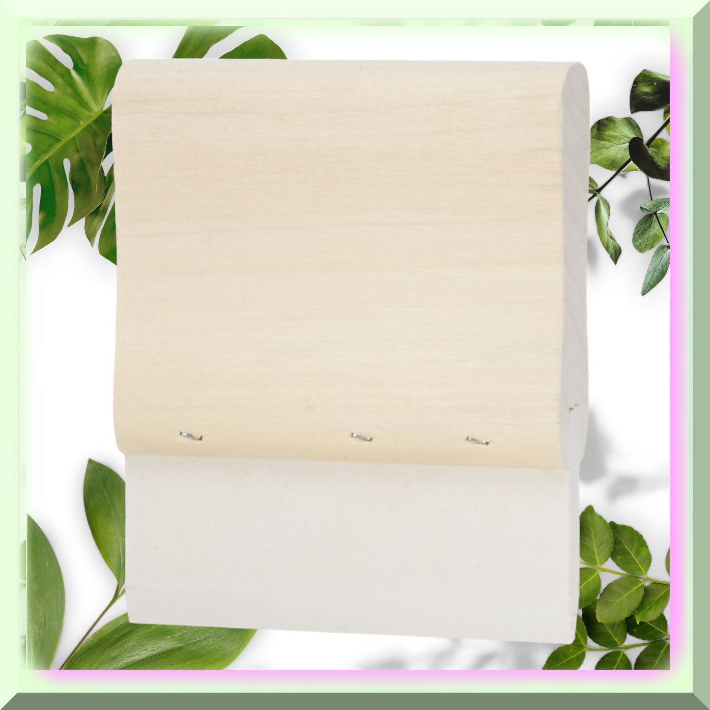 4-Inch FlexiGrip Squeegee with Rubber Blade and Wooden Handle
