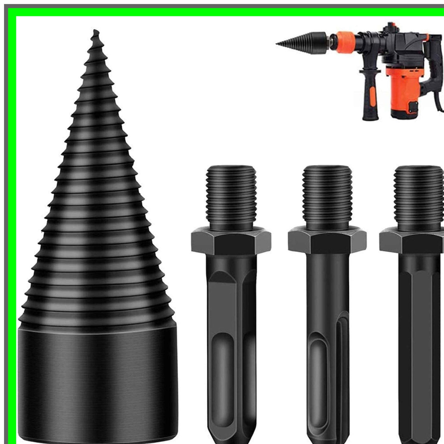 Heavy Duty Wood Splitter Drill Bit Set for Efficient Log Splitting