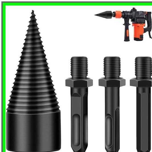 Heavy Duty Wood Splitter Drill Bit Set for Efficient Log Splitting
