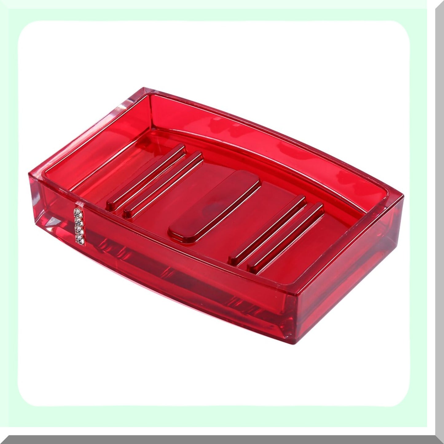 Bathroom Accessories Set 5Pcs Red
