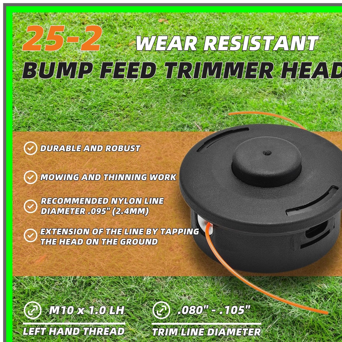 Bump Feed Trimmer Head for Stihl FS Series Lawn Care Efficiency