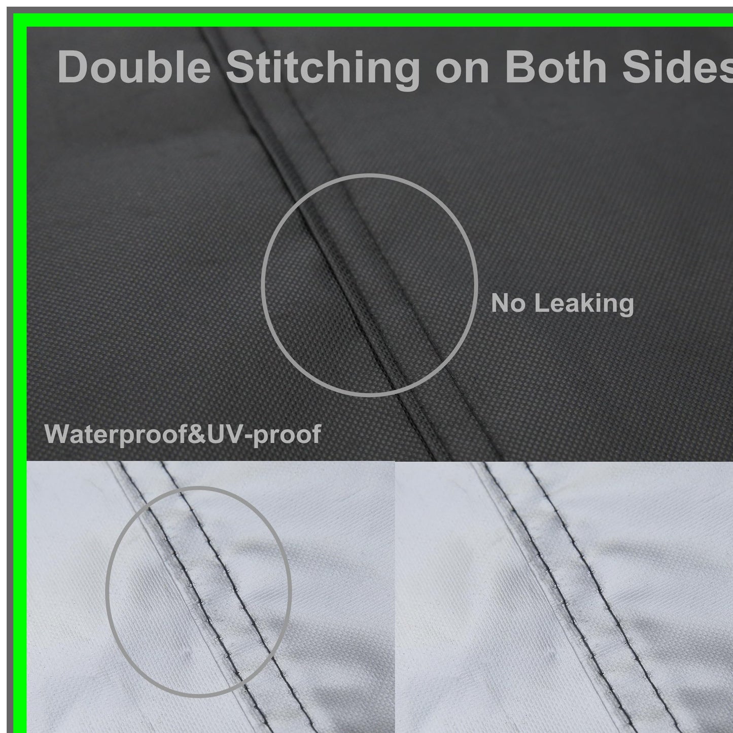 Heavy-Duty Waterproof Lawn Mower Cover for Zero Turn Tractors 72"x54"x46"