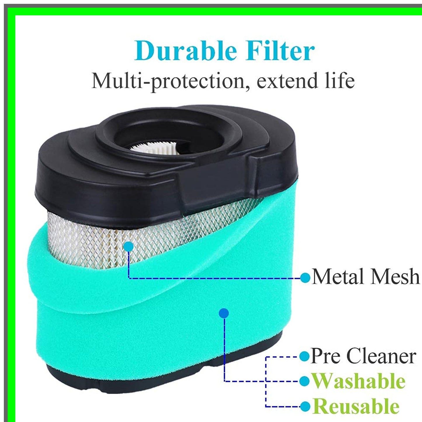 Briggs Stratton Compatible Air and Oil Filter Kit for Lawn Mowers