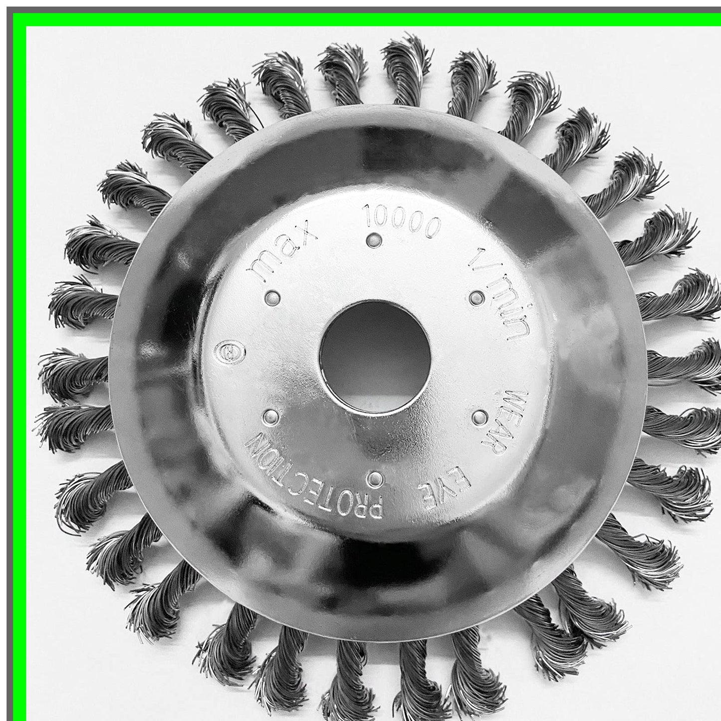 8 Inch Steel Wire Brush Cutter Head for Rust Removal and Paving Tasks