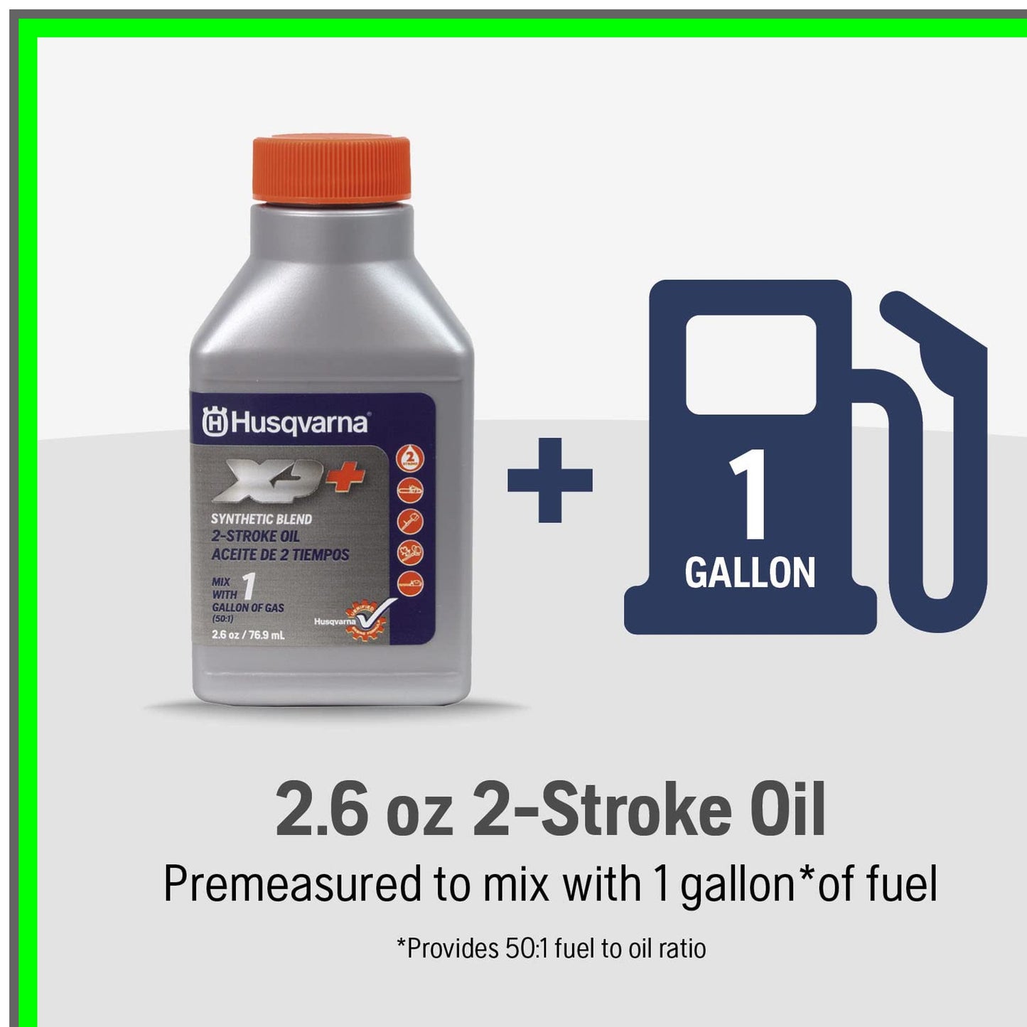 XP+ 2-Stroke Engine Oil for Enhanced Performance and Protection, 2.6 oz