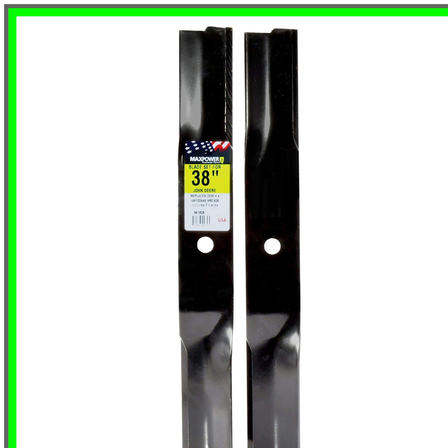 38-Inch Blade Set Replacement for AM100946 and M82408, Black Finish