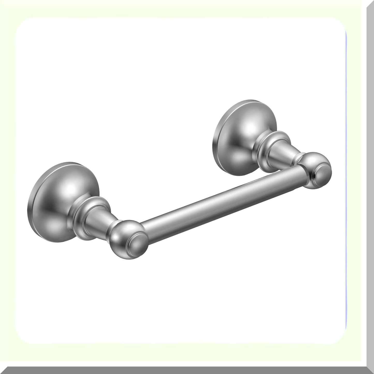 Double Post Pivoting Toilet Paper Holder Chrome