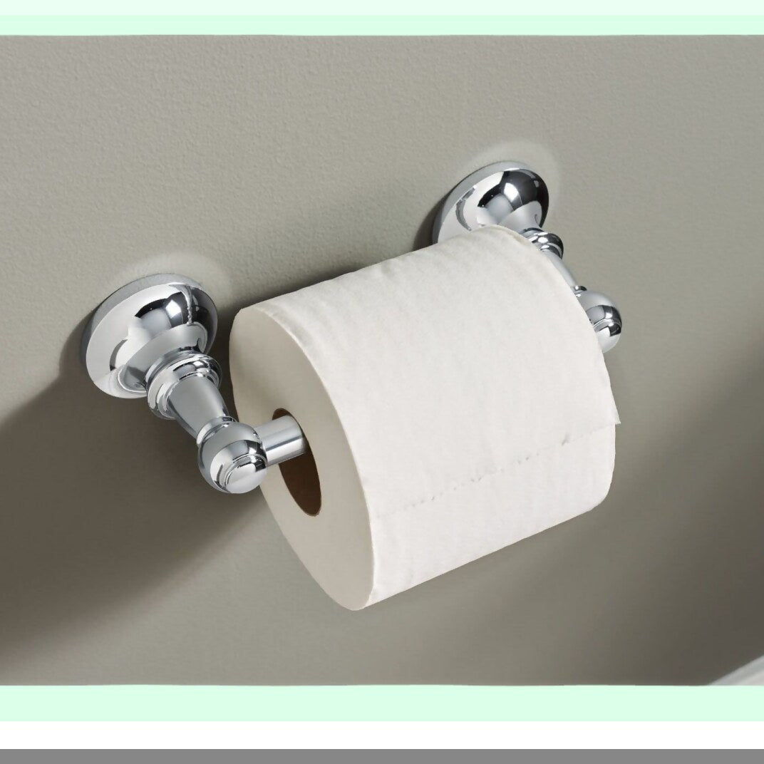 Double Post Pivoting Toilet Paper Holder Chrome