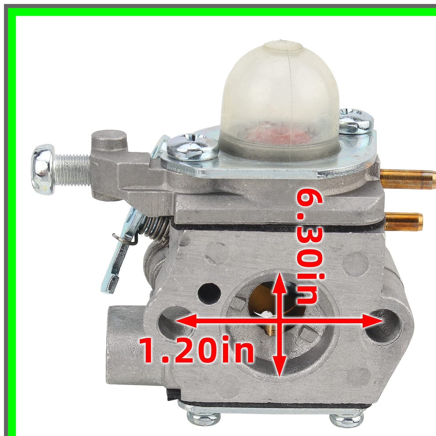 Carburetor Kit for Bolens String Trimmers with Spark Plug and Fuel Hose