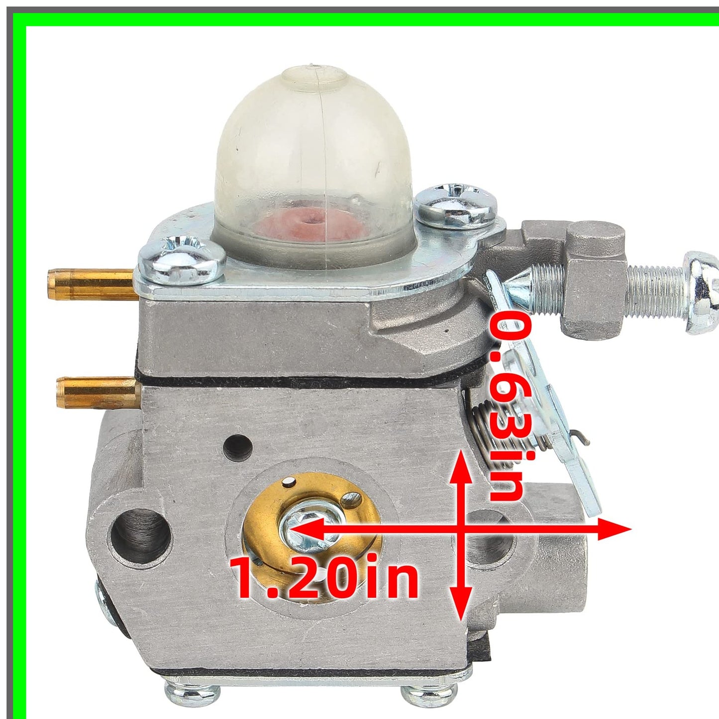 Carburetor Kit for Bolens String Trimmers with Spark Plug and Fuel Hose