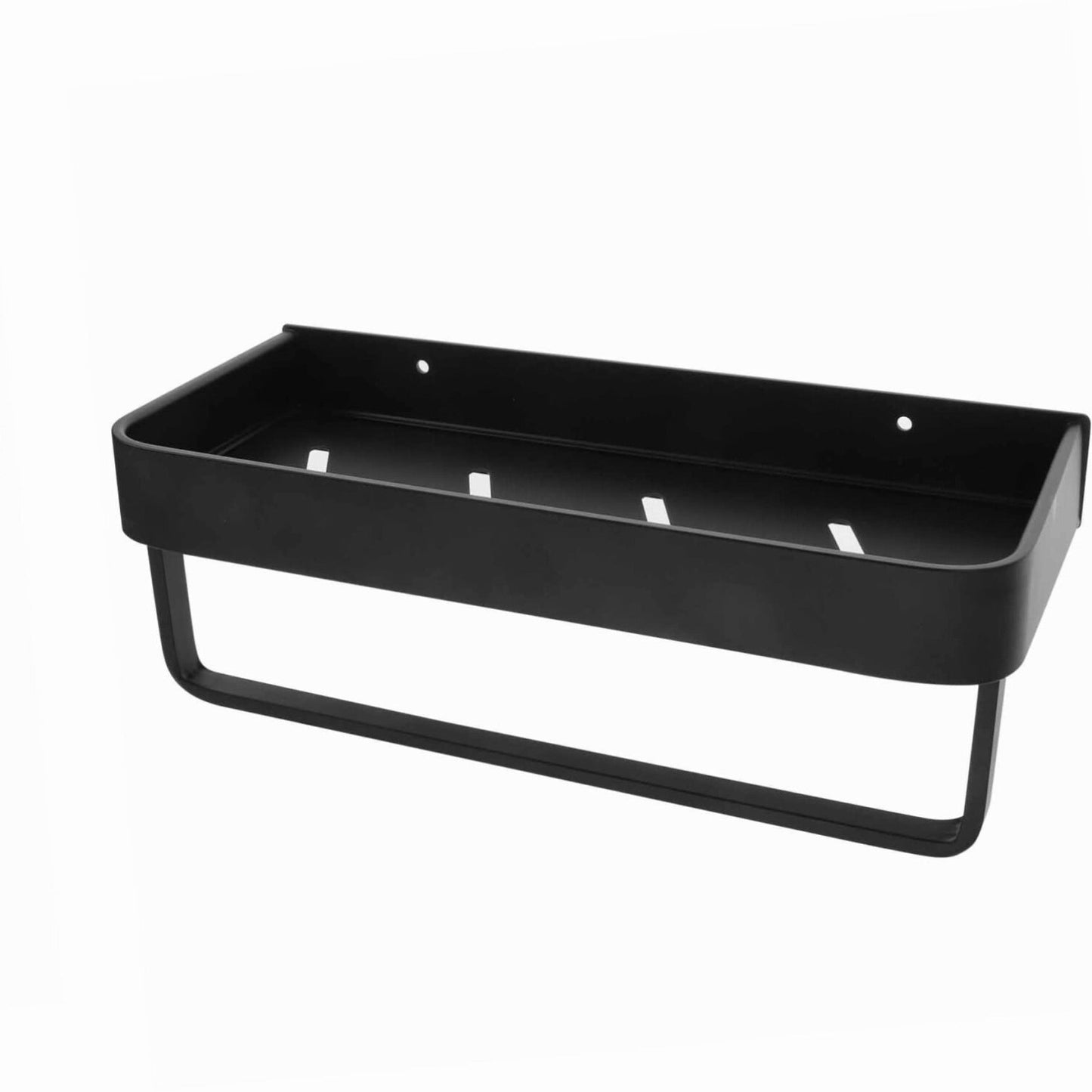 Black Aluminum Wall Towel Storage Rack 30cm
