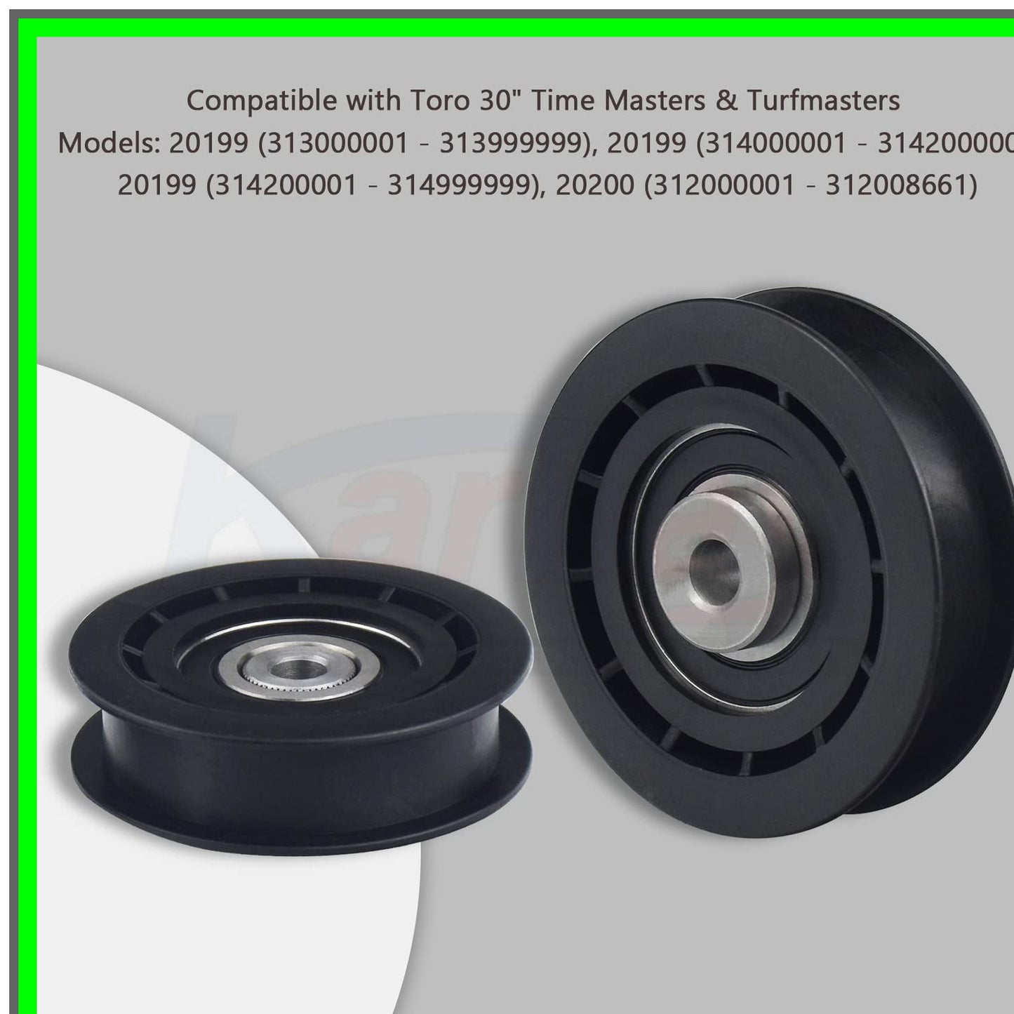 Idler Pulley Set for Toro Time Master and Exmark 30" Walk-Behind Mowers