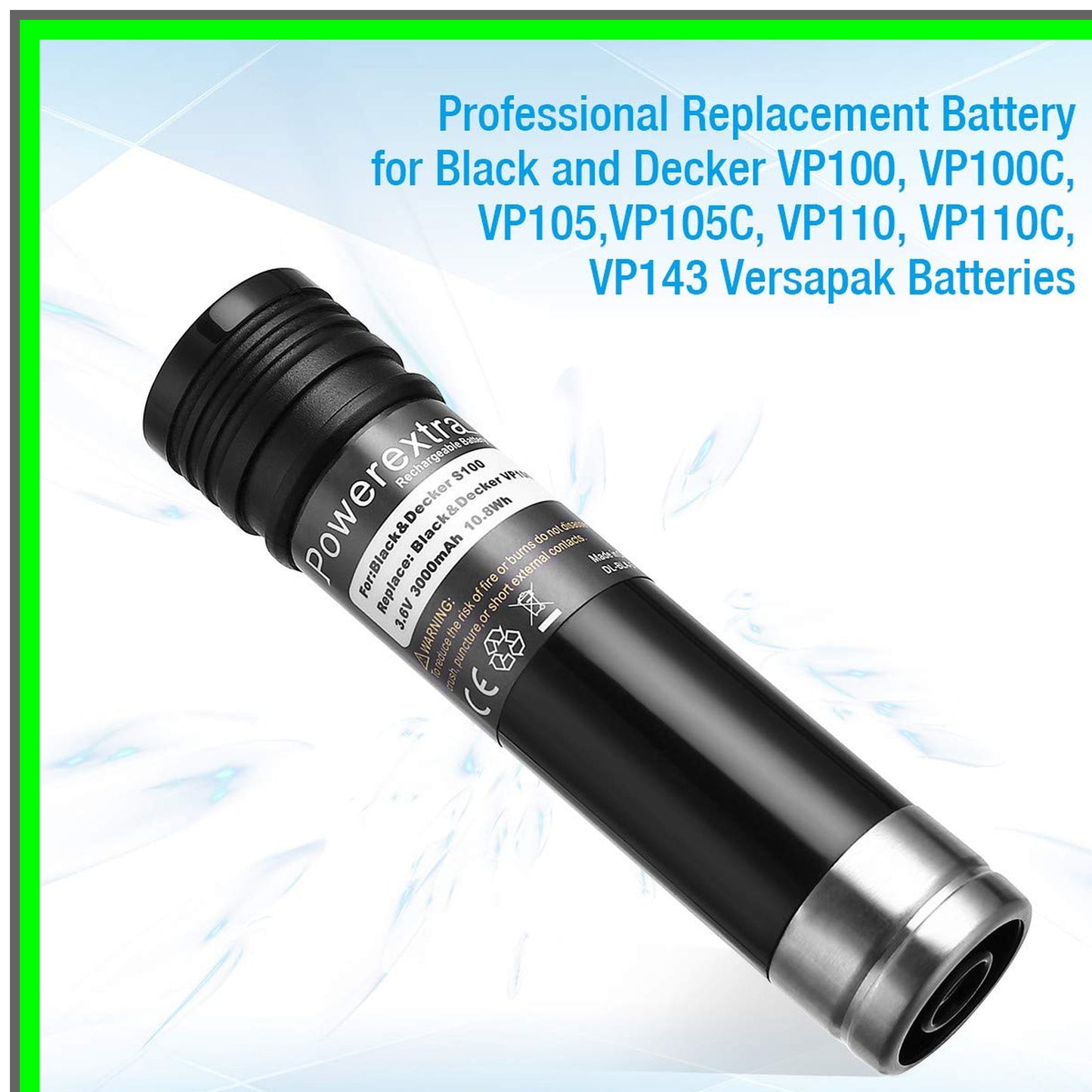 Versapak 3.6V 3.0Ah Replacement Battery for Black Decker Tools