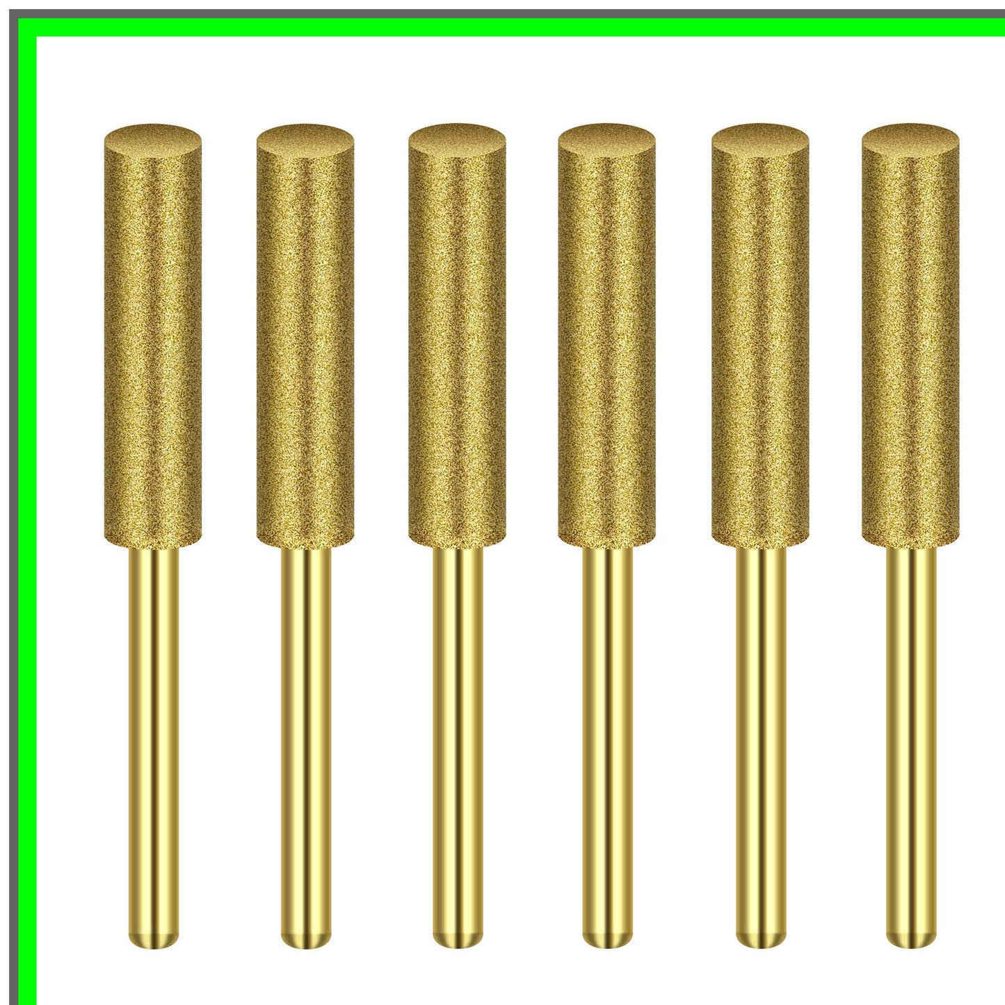 Diamond Chainsaw Sharpener Burrs for Dremel 12-Pack 5/32 Inch Replacement Stones