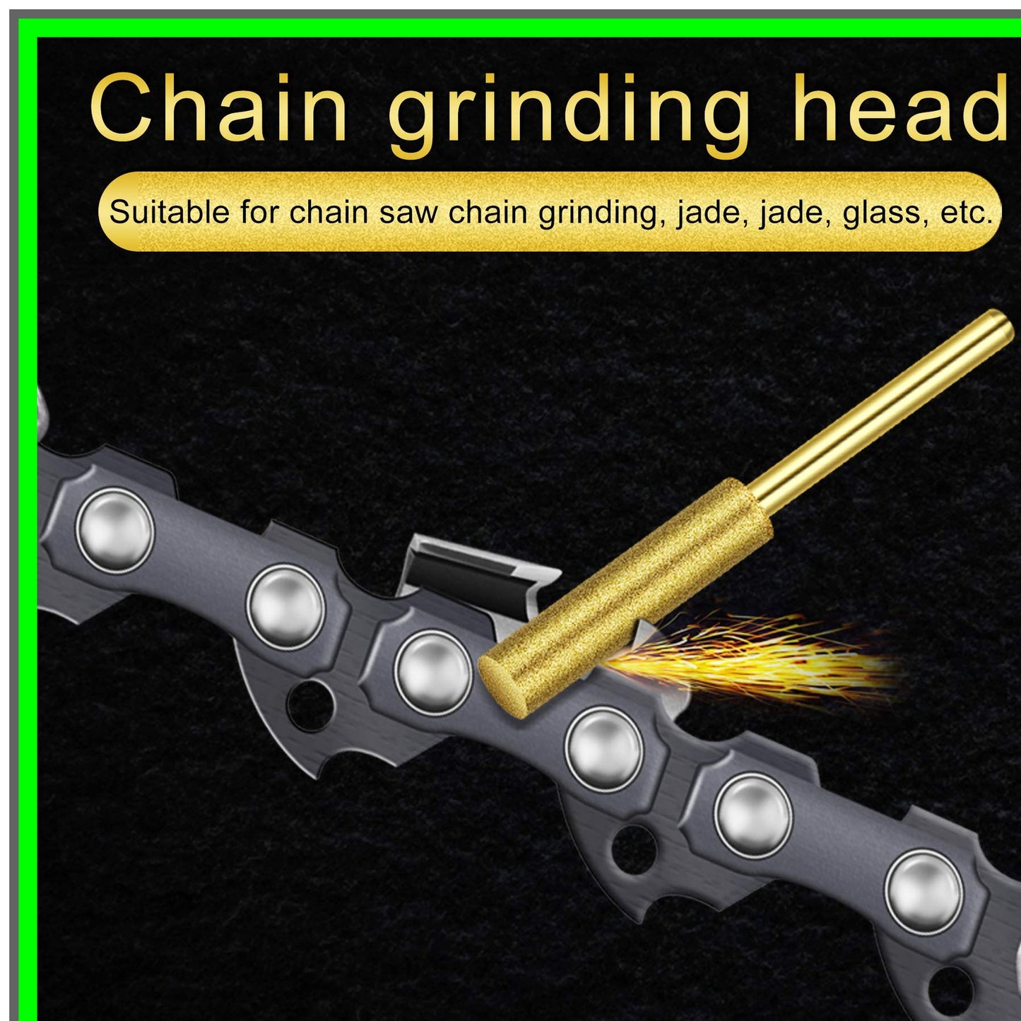 Diamond Chainsaw Sharpener Burrs for Dremel 12-Pack 5/32 Inch Replacement Stones