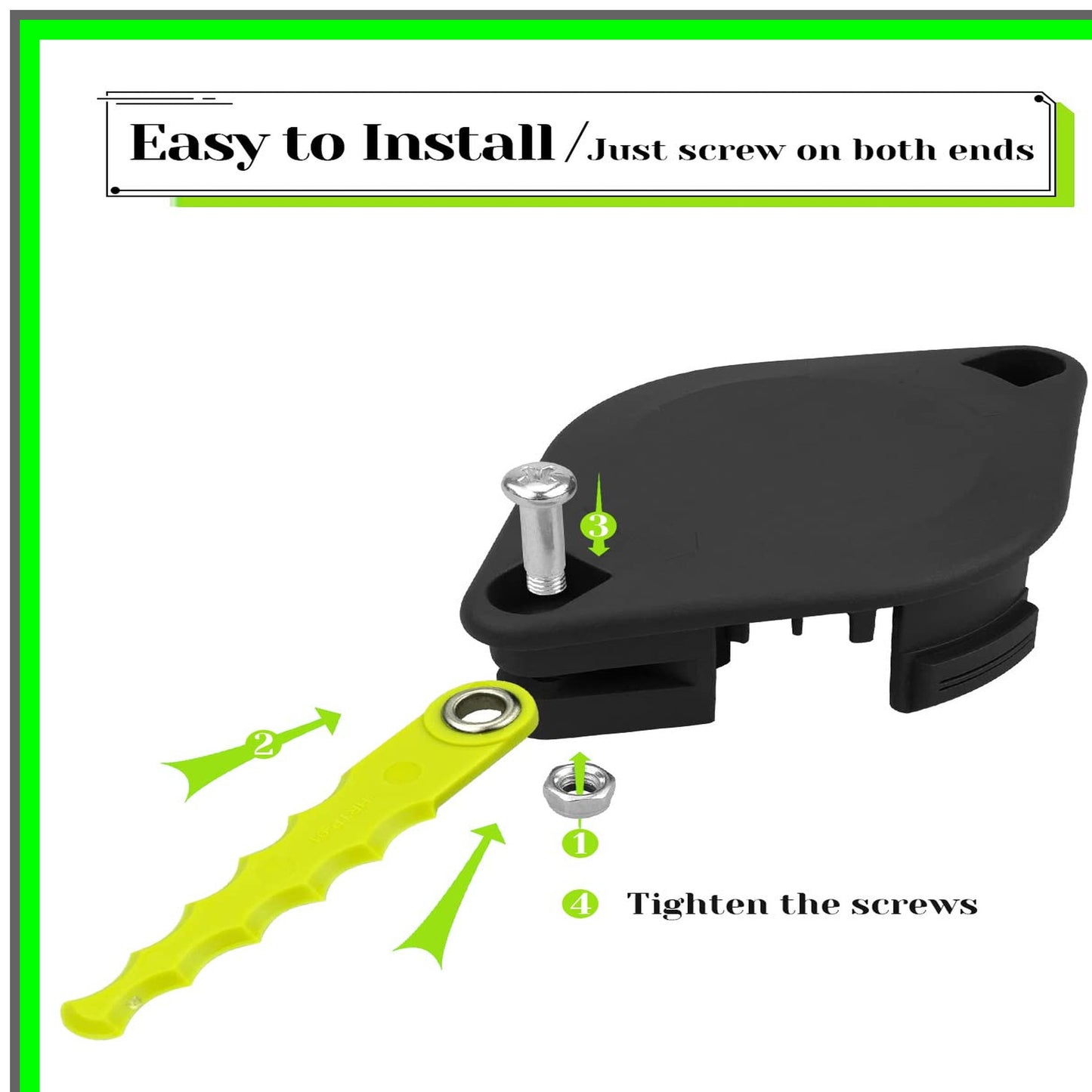 Polycarbonate Trimmer Head and Spool Line Set for Ryobi 18V 24V 40V