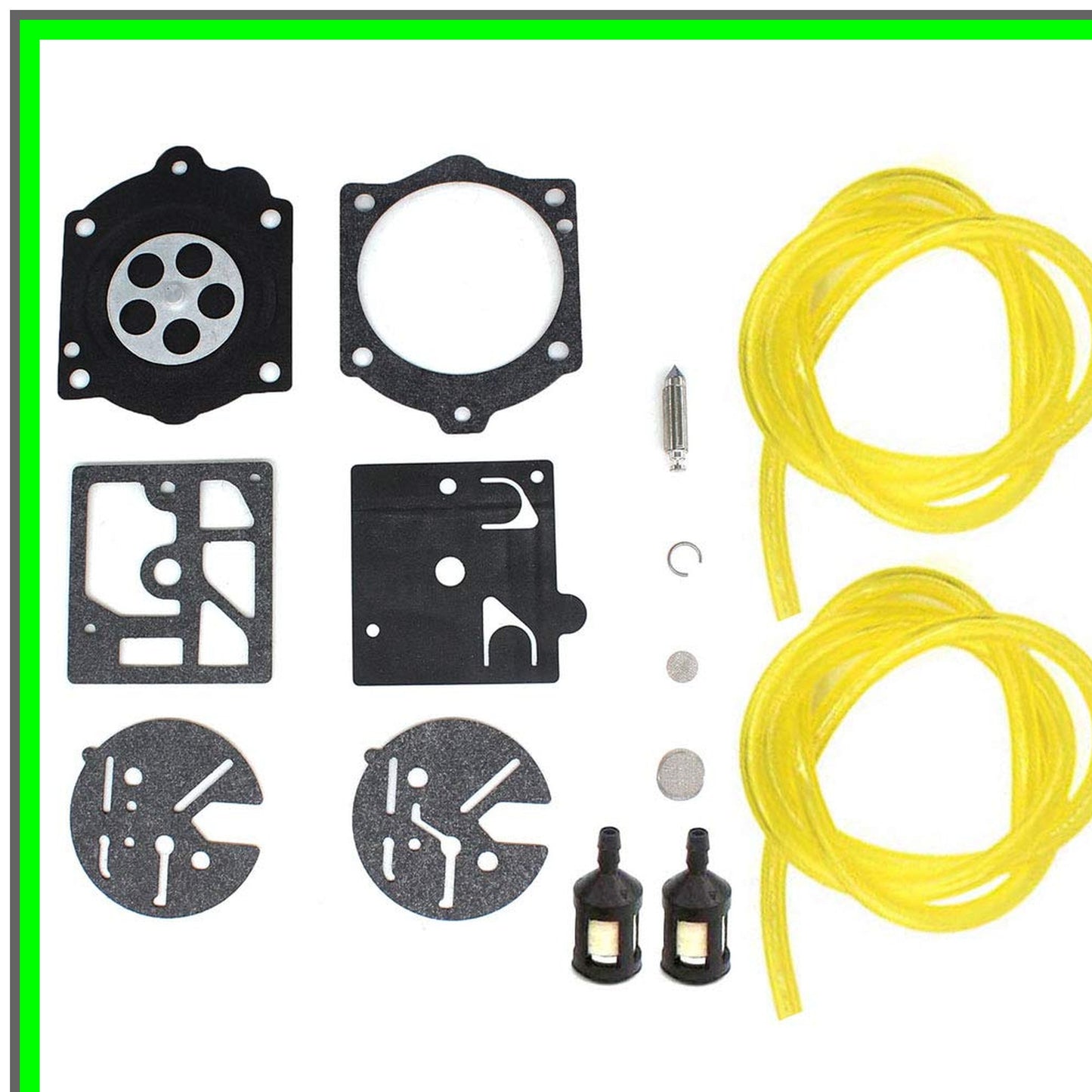 Carburetor Repair Kit for Poulan Pro 3400 3700 3800 4000 with Fuel Line Filter