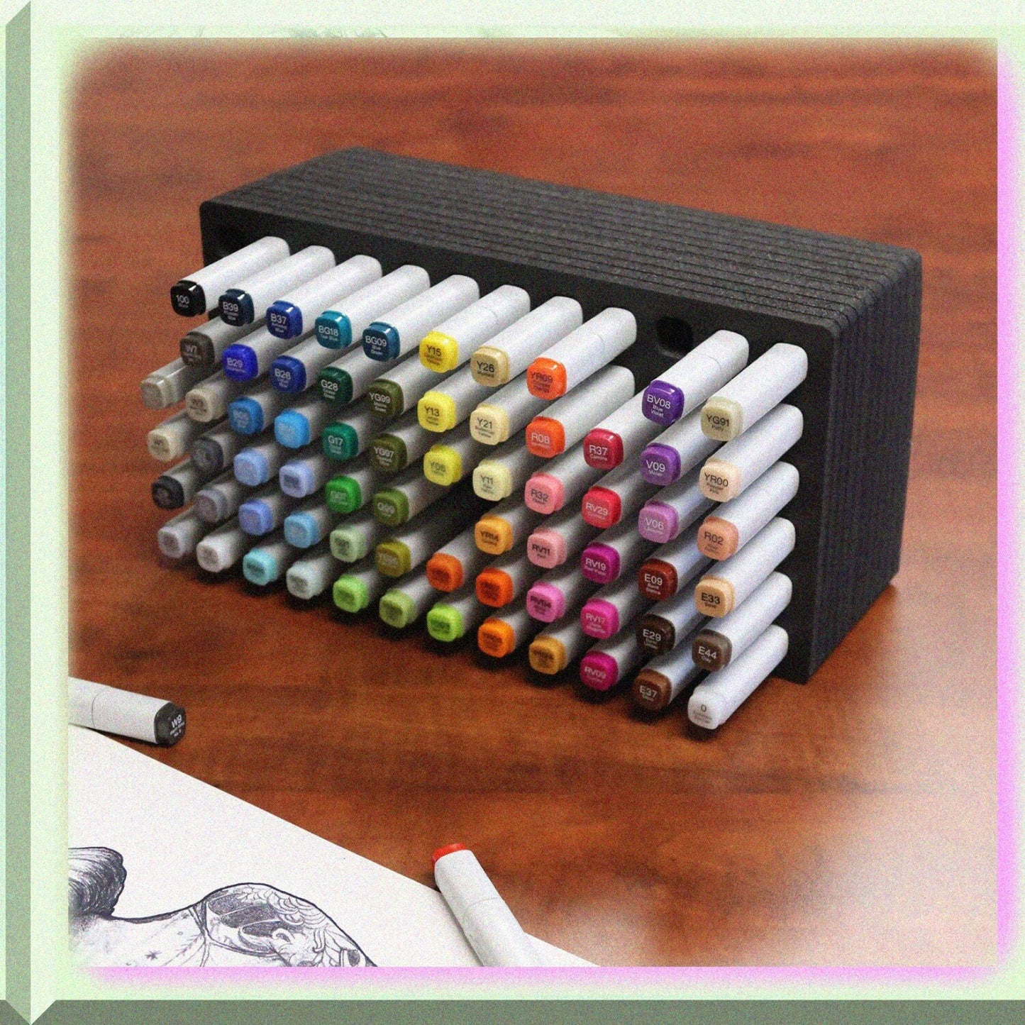 Marker Storage Tray Organizer for 72 Markers