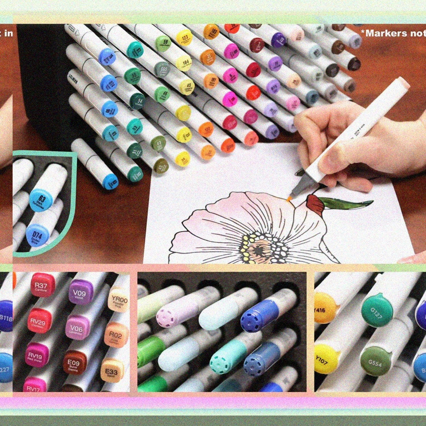 Marker Storage Tray Organizer for 72 Markers