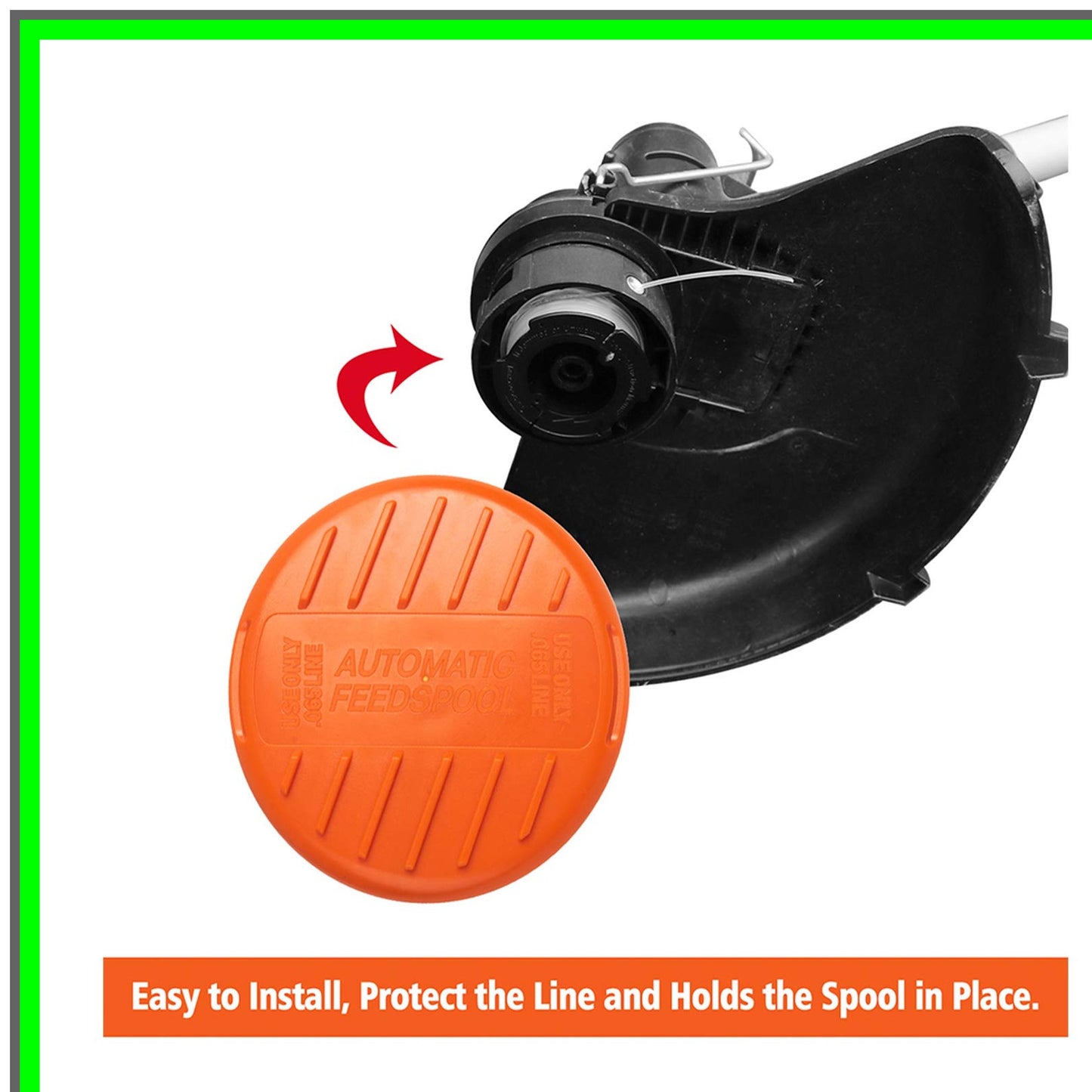 AF-100 Eater String for Black Decker Trimmers, 6 Spools and 1 Cap