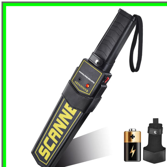 Portable High-Sensitivity Handheld Metal Detector with Sound and Vibration Alerts