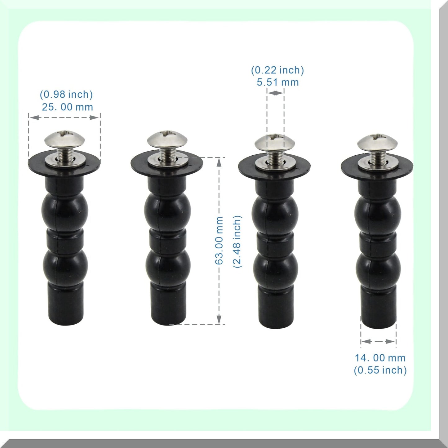 Tet Seat Hinge Screw 2 Pack for TOTO Tets