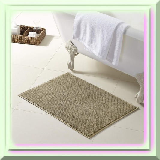 Turkish Cotton Bath Rug Oatmeal
