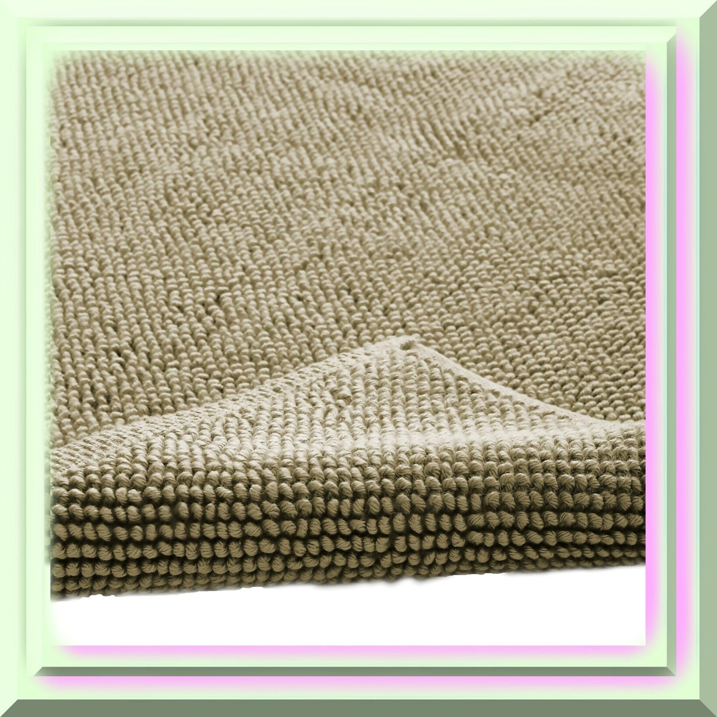 Turkish Cotton Bath Rug Oatmeal