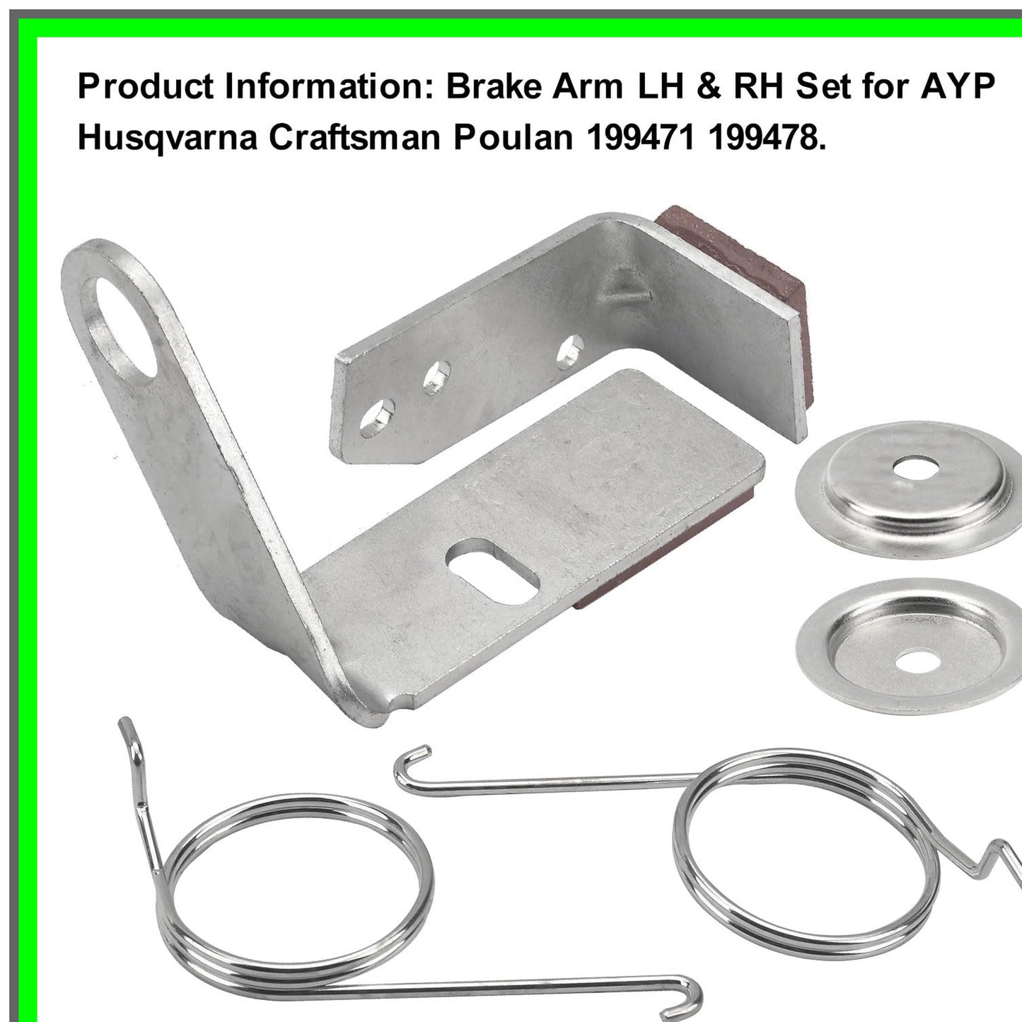 Husqvarna AYP Poulan Mower Brake Arm Kit Replacement for Model Compatibility